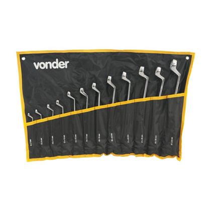 Imagem de Jogo de chaves estrela 06 a 32mm aço cromo vanádio 12 pcs vd