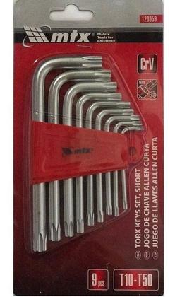 Imagem de Jogo De Chaves Hexagonais Torx Curta Profissional Fixação