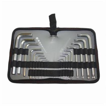 Imagem de Jogo de Chaves Torx E Allen Hexagonais Curtas Crv Com 18 Peças Mtx