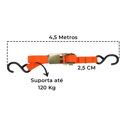 Imagem de Jogo De Cintas Catracadas Fita Resistente 120kg Carga Pesada - 2 Peças
