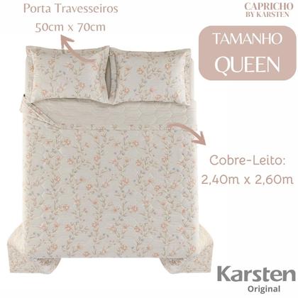 Imagem de Jogo de Colcha e Lençol Queen Karsten 200 Fios 100% Algodão