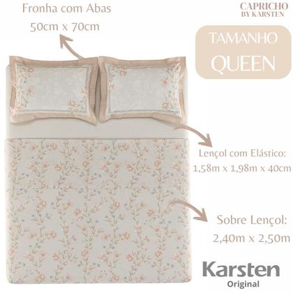 Imagem de Jogo de Colcha e Lençol Queen Karsten 200 Fios 100% Algodão
