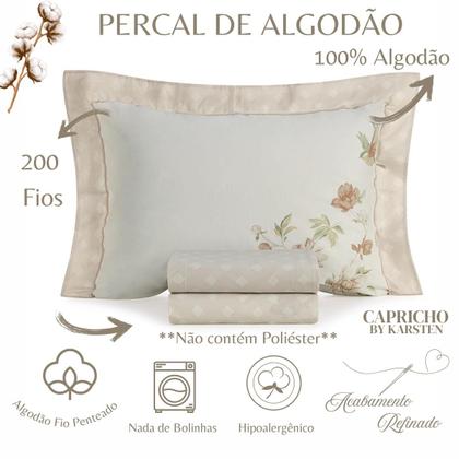 Imagem de Jogo de Colcha e Lençol Queen Karsten 200 Fios 100% Algodão