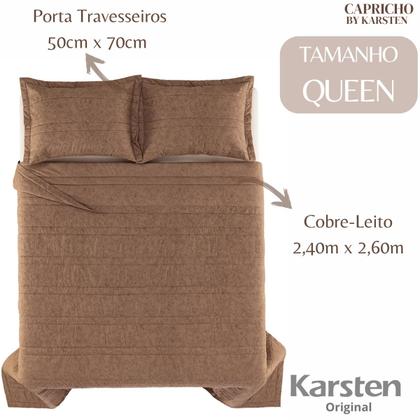 Imagem de Jogo de Colcha e Lençol Queen Karsten 200 Fios 100% Algodão