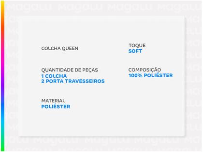 Imagem de Jogo de Colcha Queen Ultrasonic Dyuri Jolitex Rosa Chá