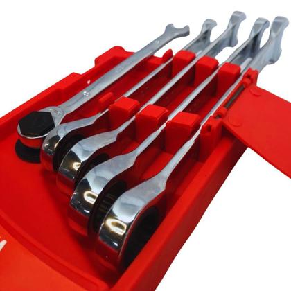 Imagem de Jogo De Combinadas Com Catraca Articuladas 8 A 14 MM 5 Peças 272719 Worker