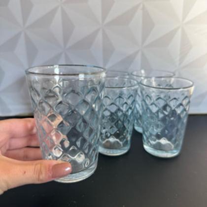 Imagem de Jogo de copo de vidro Marrocos com 6 peças para suco água 200ml barato - kit conjunto copos