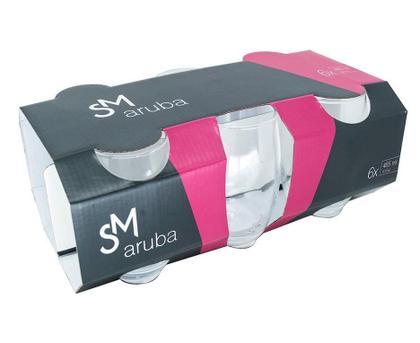 Imagem de Jogo De Copos 6 Peças Aruba Transparente Sm 465Ml - Nadir