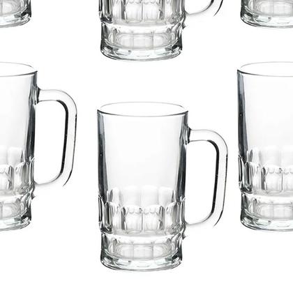 Imagem de Jogo de Copos Caneca Chopp 360ml Vidro 6 Unidades Hauskraft