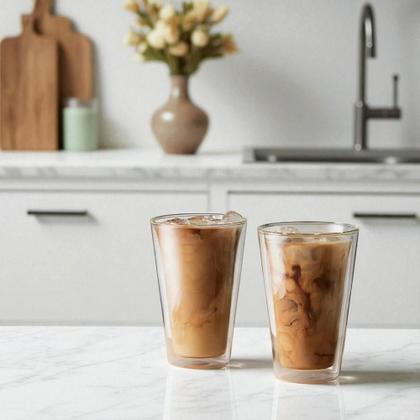 Imagem de Jogo de copos de parede dupla em vidro Maxwell & Williams Blend 2 peças 400ml