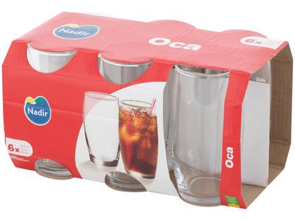 Imagem de Jogo de Copos de Vidro 300ml 6 Peças Nadir