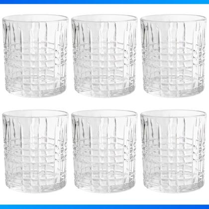 Imagem de Jogo De Copos De Vidro 310ml Baixo 6 Peças Para Whisky