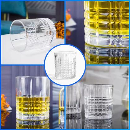 Imagem de Jogo De Copos De Vidro 310ml Baixo 6 Peças Para Whisky