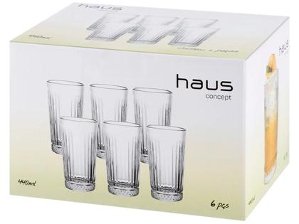 Imagem de Jogo de Copos de Vidro 440ml 6 Peças Haus Concept Prince