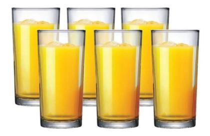 Imagem de Jogo De Copos De Vidro Long Drink Para Água E Suco 255ml 6 Pcs