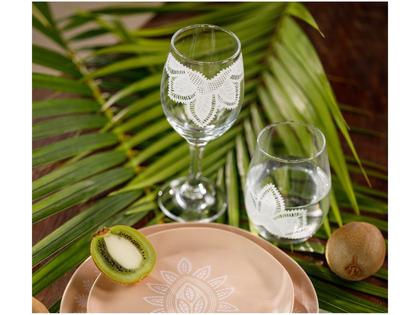 Imagem de Jogo de Copos de Vidro Mandacaru Martha Medeiros 500ml 6 Peças