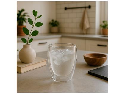 Imagem de Jogo de Copos de Vidro para Cappuccino 350ml 6 Peças Haus Concept Inspire