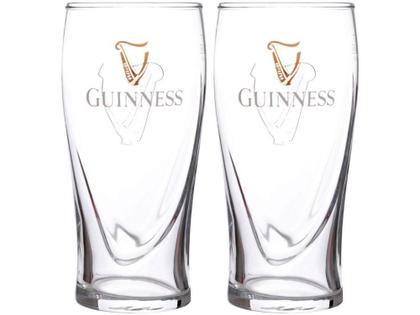 Imagem de Jogo de Copos de Vidro para Cerveja 600ml - 2 Peças Guinness 8608061