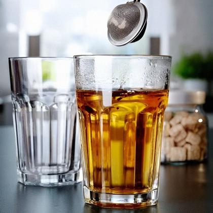 Imagem de Jogo De Copos Em Vidro Kit 12 Peças Cozinha Água Suco Drinks