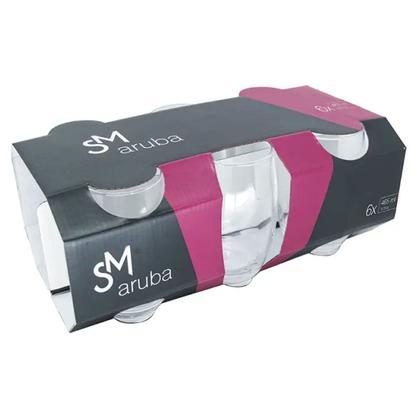 Imagem de Jogo de Copos Nadir Long Drink Aruba 465ml Cristal Com 6 peças