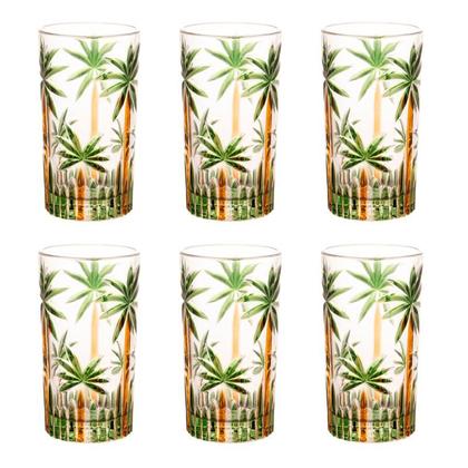 Imagem de Jogo De Copos Palm Tree C/6 Umidades 350ML