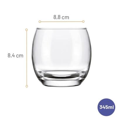 Imagem de Jogo de Copos Rocks Aruba para Whisky 345ml com 6 pçs NADIR