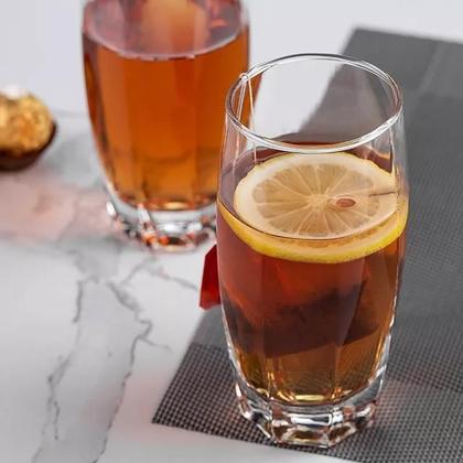 Imagem de Jogo de Copos Velluria Oca Long Drink de Vidro Liso com 6 Peças 365ml