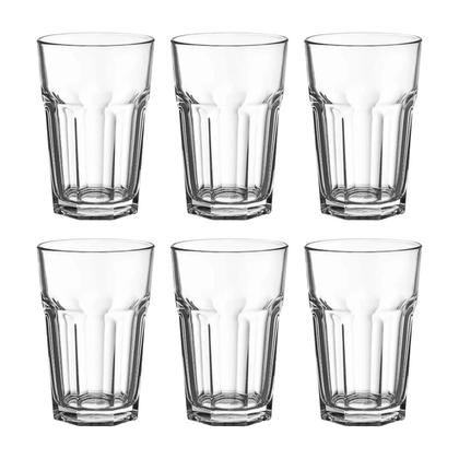 Imagem de Jogo de Copos Vidro Bristol 360ml com 6 Unidades Transparente - Bela Flor