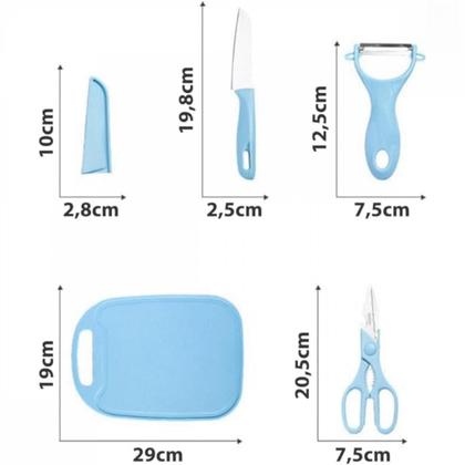 Imagem de Jogo de Cozinha Kit 04 Peças Utensílios de Cozinha Material Antiaderente XLS CJ-4