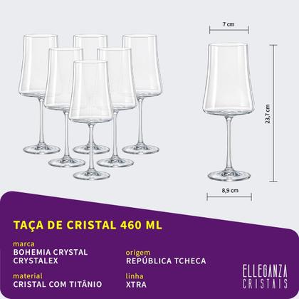 Imagem de Jogo de Cristal Bohemia Xtra Taças Copos e Decanter 43 Peças