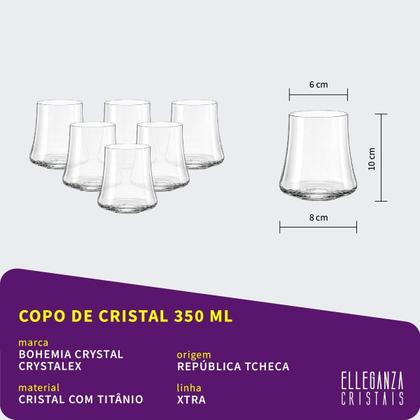 Imagem de Jogo de Cristal Bohemia Xtra Taças Copos e Decanter 43 Peças