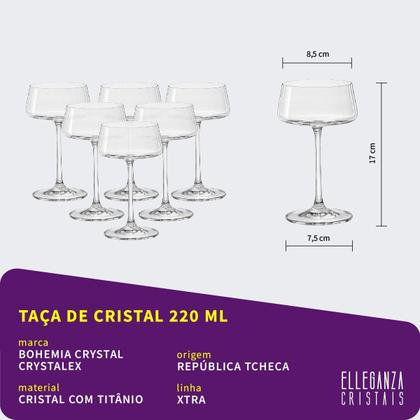 Imagem de Jogo de Cristal Bohemia Xtra Taças Copos e Decanter 43 Peças