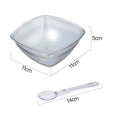 Imagem de Jogo De Cumbucas Tigelas Colheres 12 Unidades Para Sobremesa