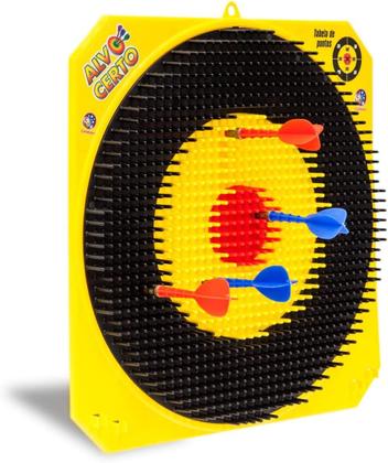 Jogo de Dardos Alvo Certo Cardoso Toys Sem Ponta 4 Dardos Imagem de Jogo de Dardos Alvo Certo Cardoso Toys Sem Ponta 4 Dardos