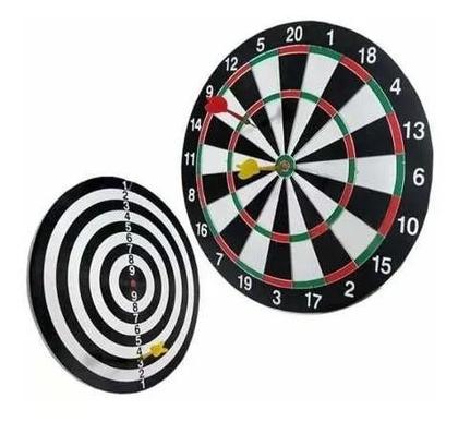 Imagem de Jogo De Dardos Com 4 Dardos E 1 Tabuleiro Dupla-Face 30Cm De Ø