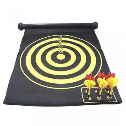 Imagem de Jogo de dardos com 6 dardos grande magnetico kit completo tabuleiro alvo duplo