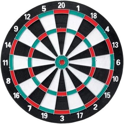 Imagem de Jogo de Dardos Profissional 38Cm Modelo Grande Tiro Ao Alvo 2 em 1 Dupla Face Com 6 Dardos