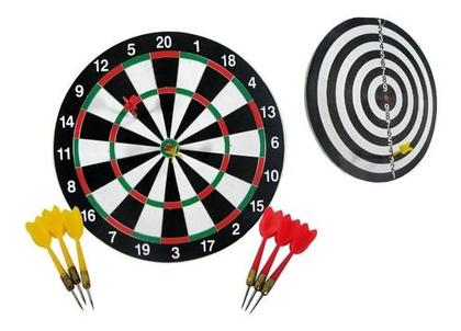 Imagem de Jogo De Dardos Profissional 40cm Kit Alvo Com 6 Dardos