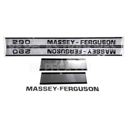 Imagem de Jogo De Decalque Adesivo Trator Massey Ferguson 290