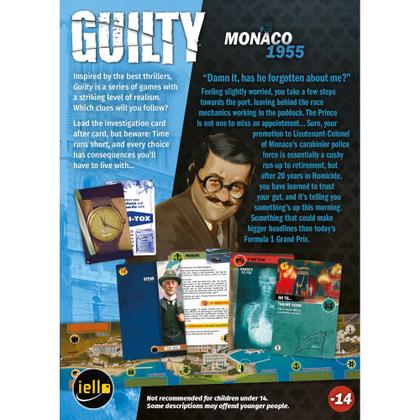Imagem de Jogo de dedução cooperativa IELLO Guilty: Monaco 1955