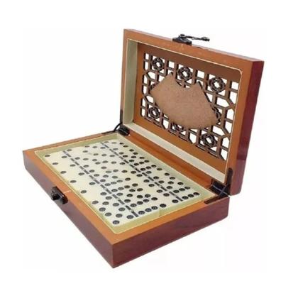 Imagem de Jogo de Dominó Caixa de Madeira 28 Peças