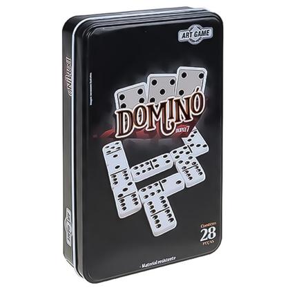 Jogo de Dominó Duplo 7 Art Brink Profissional de Osso ZB618 Imagem de Jogo de Dominó Duplo 7 Art Brink Profissional de Osso ZB618