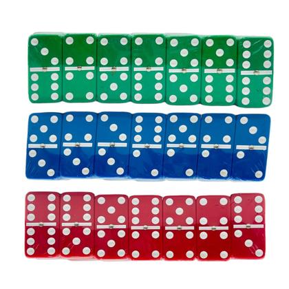 Imagem de Jogo De Dominó Idea Tradicional Lata 28 Peças Pedra Colorida