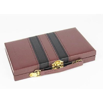 Imagem de Jogo De Dominó Profissional 28 Peças Maleta De Couro