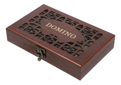 Imagem de Jogo De Dominó Profissional Caixa Premium Madeira 28 Peças JG172003