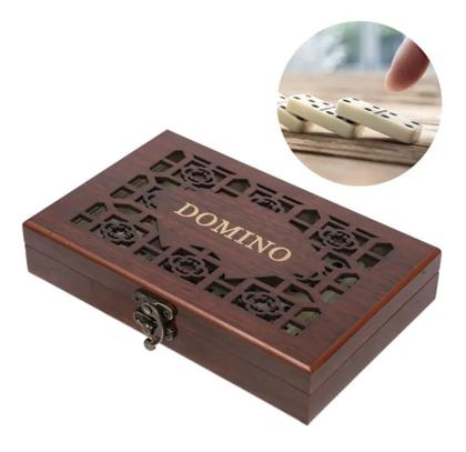 Imagem de Jogo De Dominó Profissional Caixa Premium Madeira 28 Peças JG172003