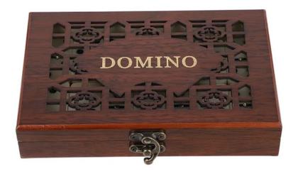 Imagem de Jogo De Dominó Profissional Caixa Premium Madeira 28 Peças JG172003