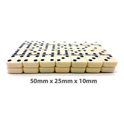 Imagem de Jogo De Dominó Profissional GRANDE Com 28 Peça De Osso Estojo Maleta Cores Brincadeira Oferta Resistente Qualidade Ótima