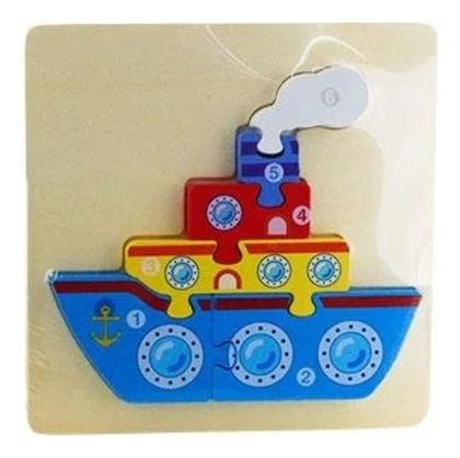 Imagem de Jogo De Encaixe Em Madeira Brinquedo Educativo Montessori