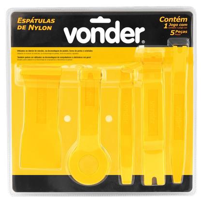 Imagem de Jogo de Espátulas de Nylon 5 Peças Vonder 3593200005
